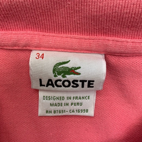 Lacoste Women’s Vintage Polo - Pink XS - Picture 4 of 4